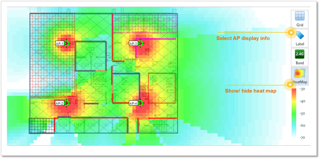 Покрытия wifi. Карта WIFI Heatmap. Карта покрытия WIFI. Тепловая карта. Тепловая карта покрытия WIFI.